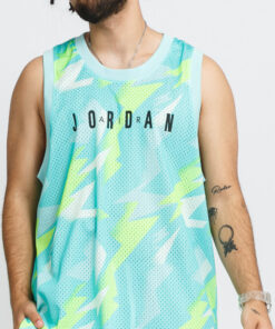 Jordan M J Jumpman AOP Jersey zelený / limetkový / krémový