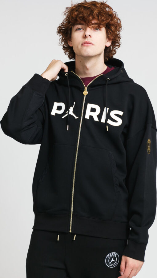 Jordan M J PSG Fleece Travel FZ Hoodie černá