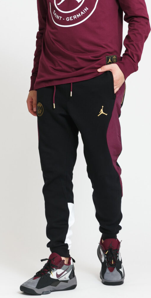 Jordan M J PSG Fleece Travel Pant černé / vínové