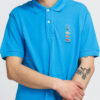 LACOSTE en’s acoste x Polaroid Coloured Crocodiles Classic Fit Polo hirt modré