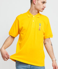 LACOSTE en’s acoste x Polaroid Coloured Crocodiles Classic Fit Polo hirt tmavě žluté