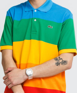 ACOSTE Polaroid Colour Striped Classic Fit Polo hirt multicolor