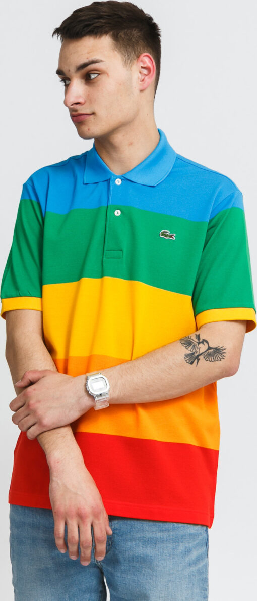 ACOSTE Polaroid Colour Striped Classic Fit Polo hirt multicolor