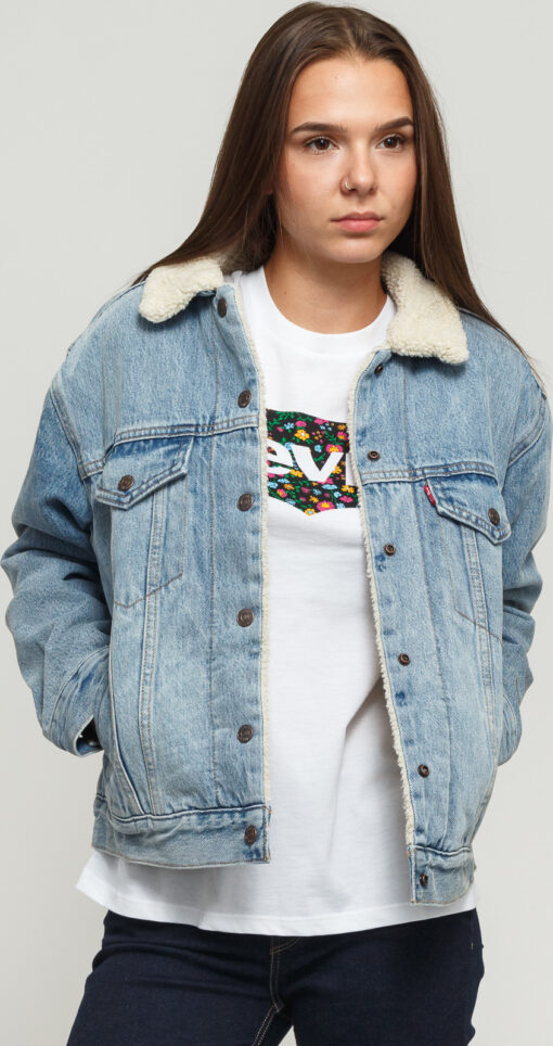 Levi's ® Ex Boyfriend Sherpa Trucker strangerways