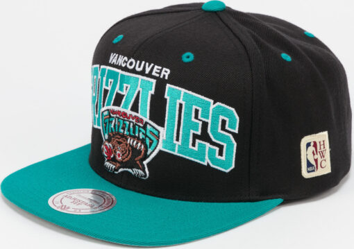 Mitchell & Ness 2 Tone Team Arch Snapback Vancouver Grizzlies černá / tyrkysová / šedá