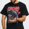 itchell & Ness Scenic Tee Chicago Bulls černé