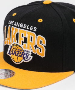 Mitchell & Ness Team Arch 2 Tone Snapback LA Lakers černá / žlutá / šedá