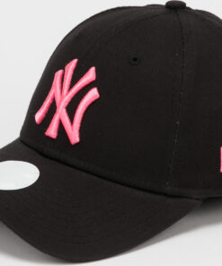 New Era 940W MLB WMNS League Essential NY černá / neon růžová