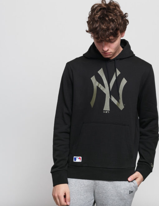 New Era MLB Seasonal Team ogo Hoody NY černá / olivová