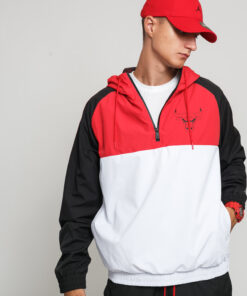 New Era NBA Hooded Windbreaker Chicago Bulls bílá / červená / černá