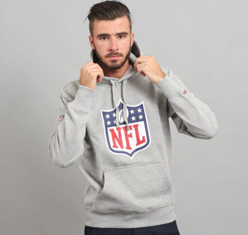 New Era NFL Team Logo PO Hoody melange šedá