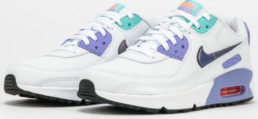 Nike Air Max 90 Leather SE 2 (GS) white / copa - dk purple dust