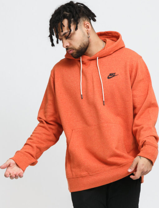 Nike M NSW PO SB Hoodie Revival melange oranžová