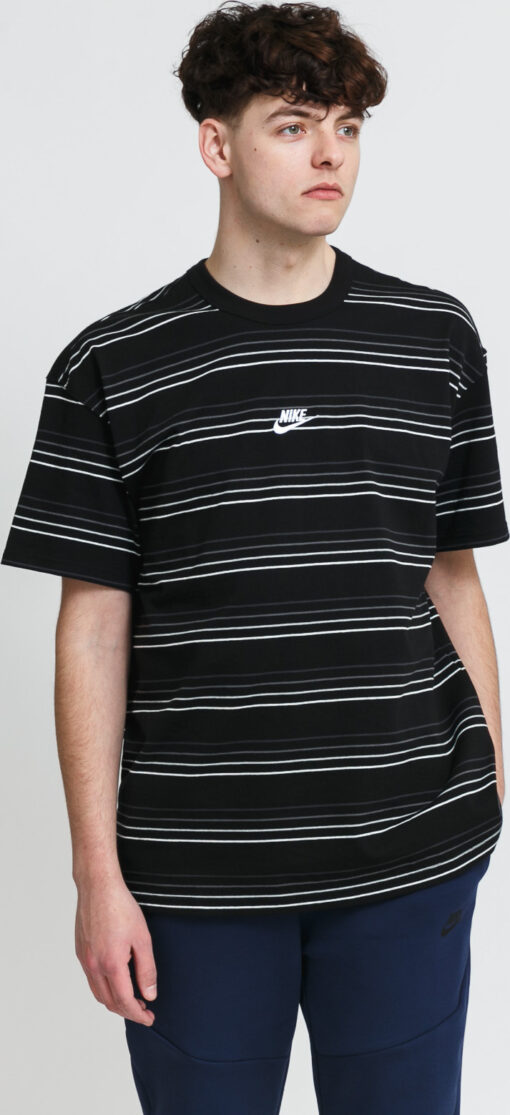 Nike  NSW Tee Premium Essential Stripe černé