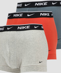 Nike Trunk 3Pack oranžové / melange šedé / tmavě šedé