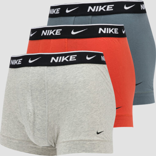 Nike Trunk 3Pack oranžové / melange šedé / tmavě šedé