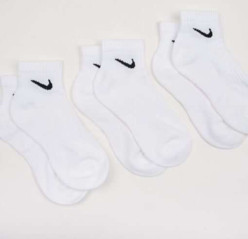 Nike U NK Everyday Cush Ankle 3Pack bílé