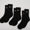 Nike U NK Everyday Cush Crew 3 Pack černé