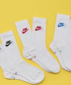 Nike U NK NSW Every Essential Crew 3Pack bílé