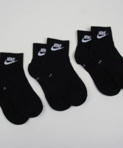 Nike U NK NSW Everyday Essential Ankle 3Pack černé