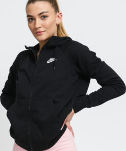 Nike W NW Essential Fleece FZ Hoodie černá