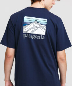 Patagonia 's Line ogo Ridge Pocket Responsibili Tee navy