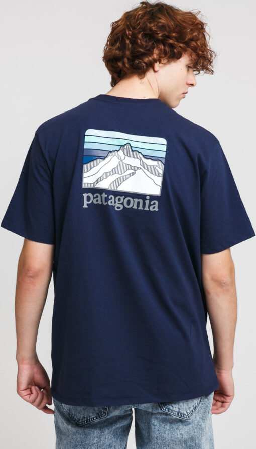 Patagonia 's Line ogo Ridge Pocket Responsibili Tee navy