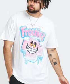 Pink Dolphin Pink + Frostiez Frozen Tee bílé