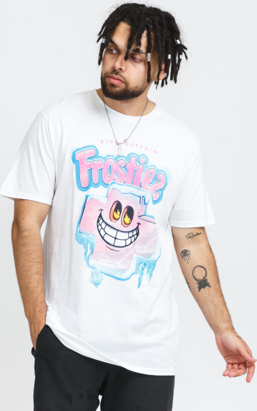 Pink Dolphin Pink + Frostiez Frozen Tee bílé