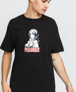 PLEASURES Heroine Tee černé