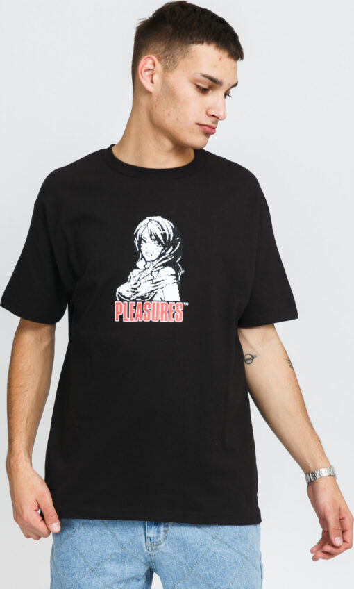 PLEASURES Heroine Tee černé