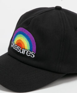 PLEASURES Pride Good Time Unconstructed Hat černá