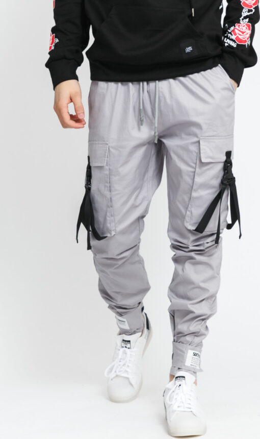 Sixth June Strap Cargo Pants světle fialové