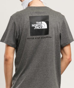 The North Face  SS Red Box Tee tmavě melange šedé