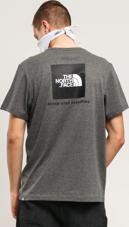 The North Face  SS Red Box Tee tmavě melange šedé