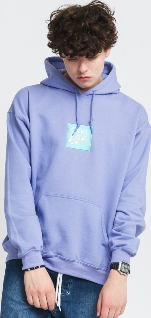 The Quiet Life Miami ogo Embroidered Hoodie fialová