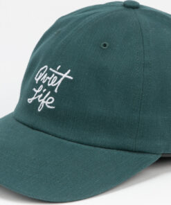 The Quiet Life Script Polo Cap tmavě zelená