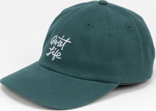 The Quiet Life Script Polo Cap tmavě zelená