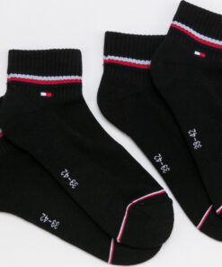 Tommy Hilfiger M 2Pack Iconic Quarter Sock černé