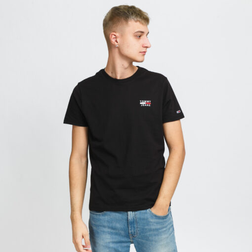 TOMMY JEANS  Chest ogo Tee černé