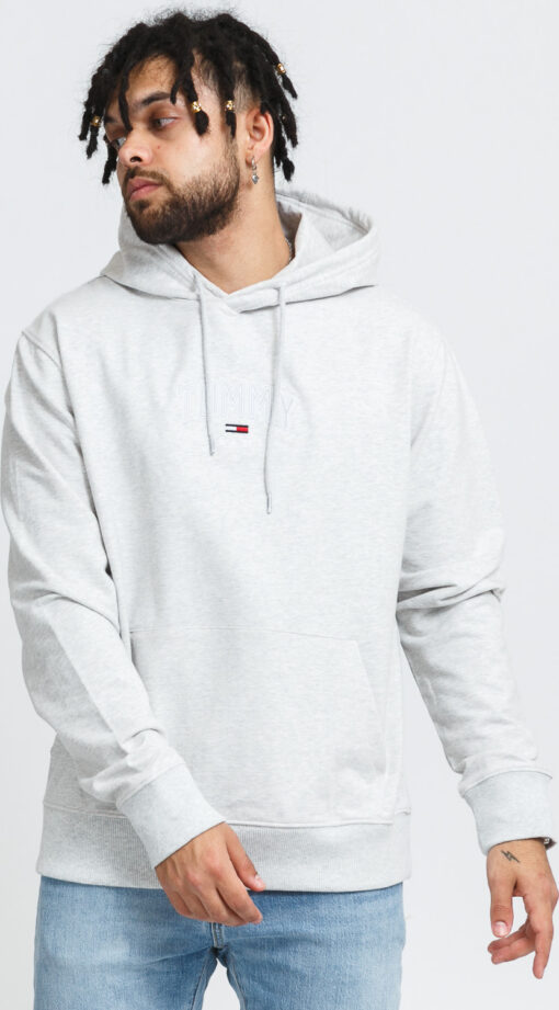 TOMMY JEANS  ightweight Tommy Hoodie melange šedá