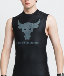 Under Armour Project Rock HG IsoChill Sleeveless Tee černé / tmavě šedá