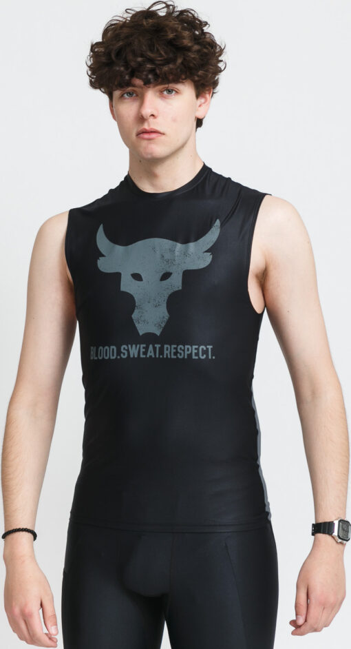 Under Armour Project Rock HG IsoChill Sleeveless Tee černé / tmavě šedá