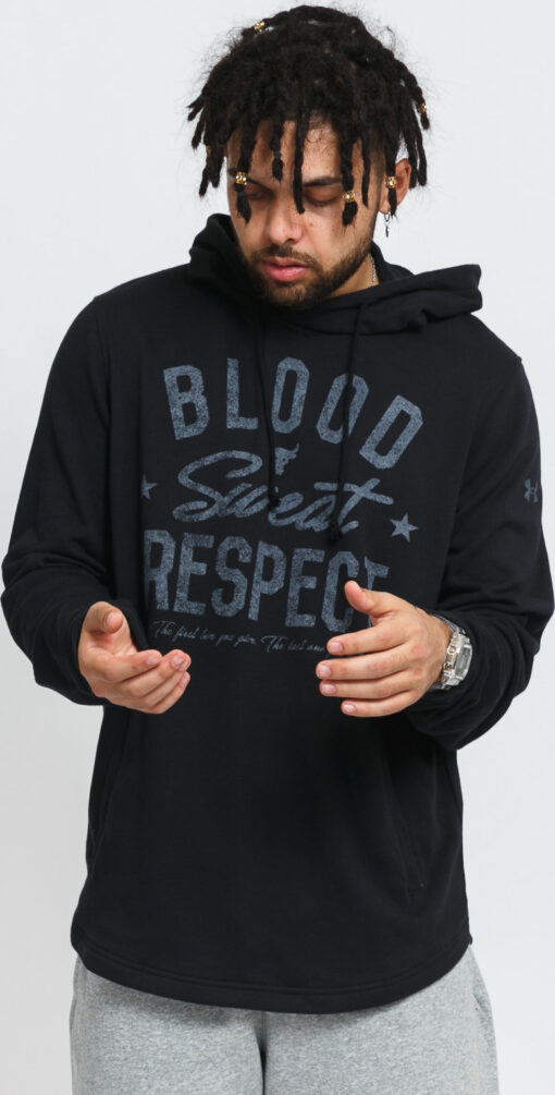 Under Armour Project Rock Terry BSR Hoodie černá