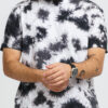 Urban Classics Black Tie Dye Tee bílé / černé