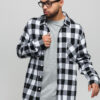 Urban Classics Checked Flanell Shirt černá / bílá