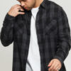 Urban Classics Checked Flanell Shirt černá / tmavě šedá