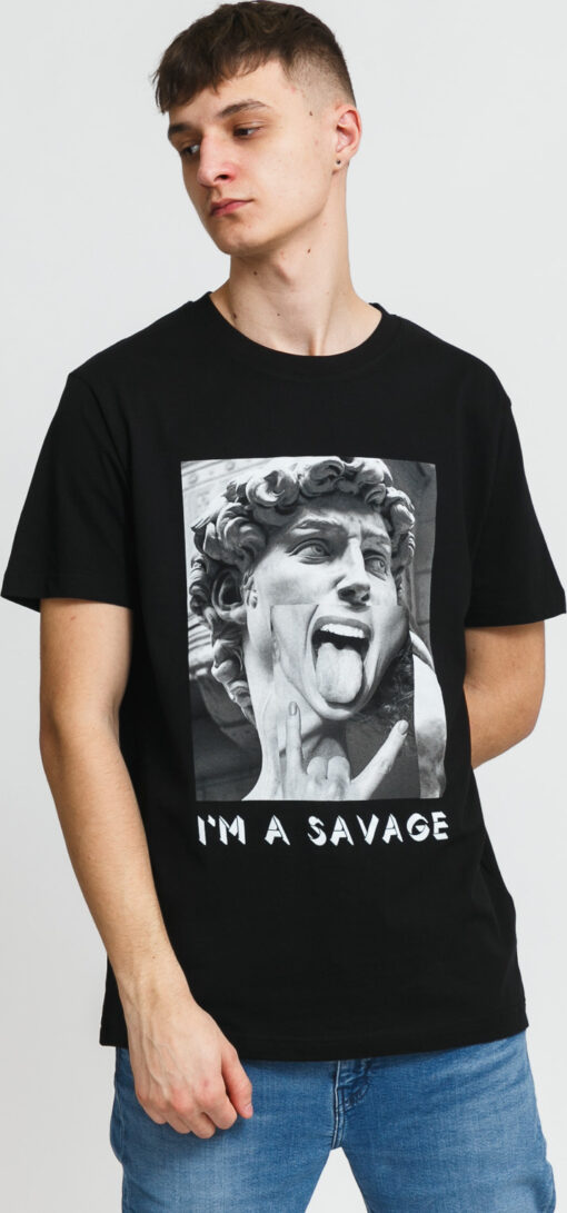 Urban Classics I'm A Savage Tee černé