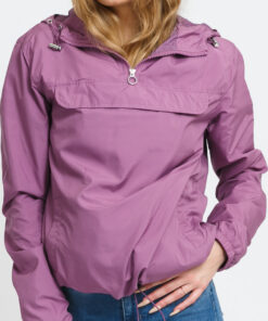 Urban Classics Ladies Basic Pull Over Jacket fialová