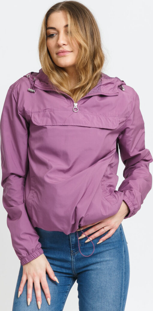 Urban Classics Ladies Basic Pull Over Jacket fialová